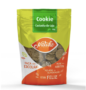 Petisco Doce - Cookie Castanha De Caju - 100G - Saudáveis.Shop