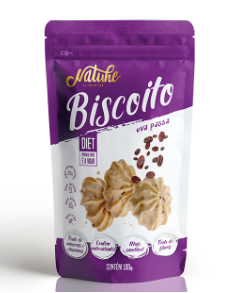 Petisco Doce - Biscoito De Uva Passa - 100 G - Saudáveis.Shop