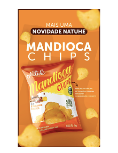 Petisco Salgado - Chips De Mandioca - 45G - Saudáveis.Shop