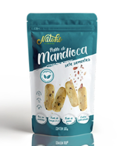 Petisco Salgado - Palito De Mandioca Sete Sementes - 100G - Saudáveis.Shop