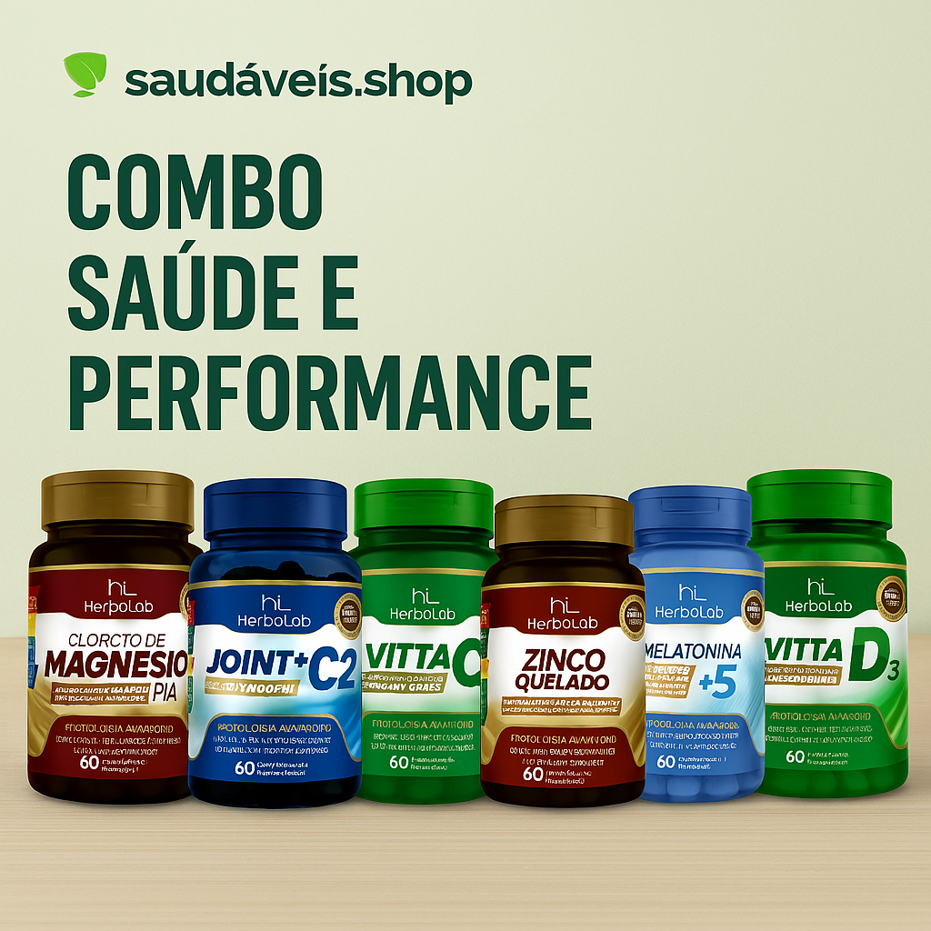 Combo Saúde e Performance - Saudáveis.Shop