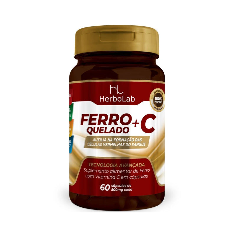 FERRO QUELADO + C - Saudáveis.Shop