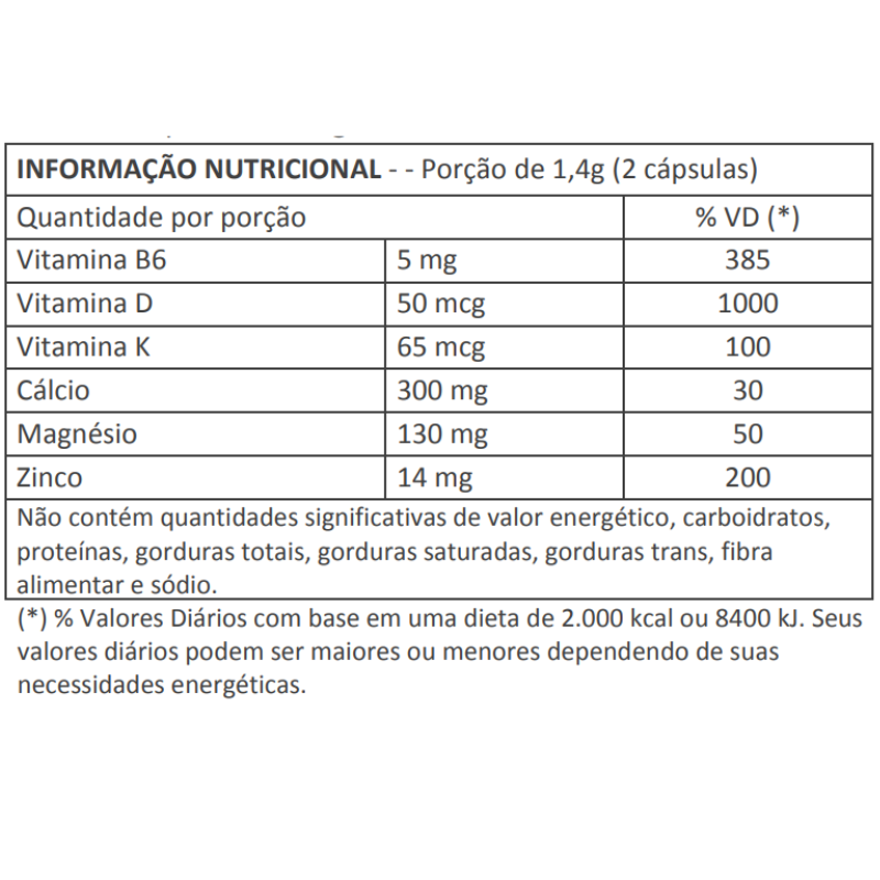 CÁLCIO + MAGNÉSIO - Saudáveis.Shop