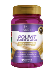 POLIVIT CABELO E UNHA - Saudáveis.Shop
