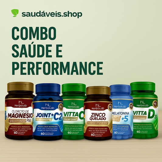 Combo Saúde e Performance - Saudáveis.Shop